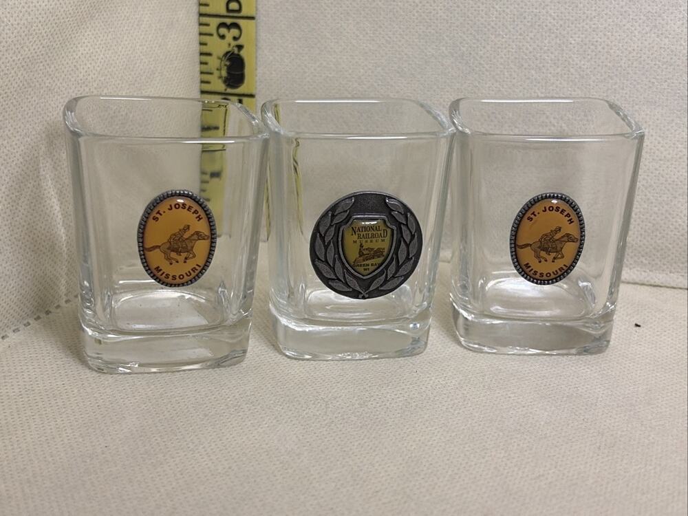 ST. JOSEPH Missouri Pony Square Souvenir Shot Glass ￼